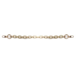 Resin Chain Handle for Crochet and Fabric Bags DIY - Beige Marbled 375