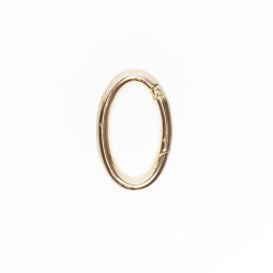 Oval Snap Hook for Crochet and Fabric Bags - Gold
