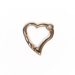DIY Bag Heart Snap Hook Gold