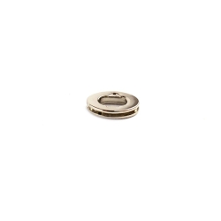 Chiusura a girello per borsa ovale - Argento -  Misure 2,3x1,6cm