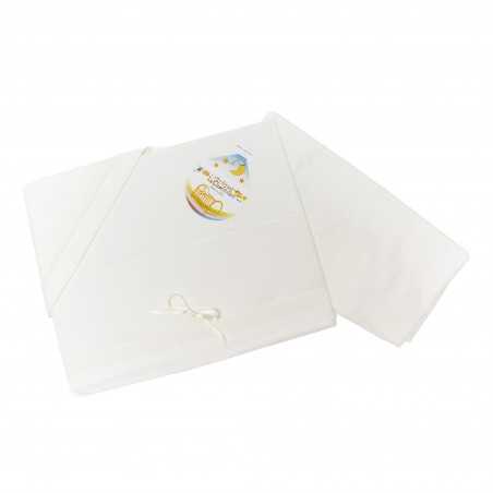3-piece embroidered cradle...