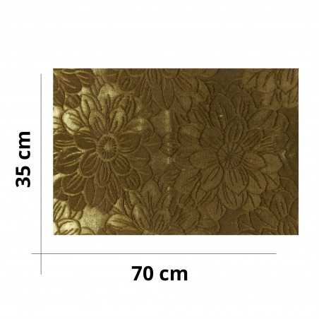 Olive Green Floral Brocade...