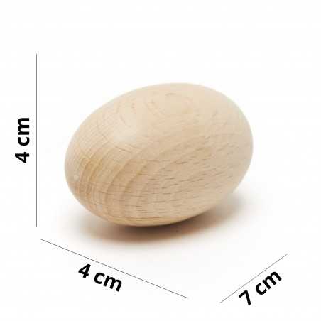 Œuf en bois pour loisirs...