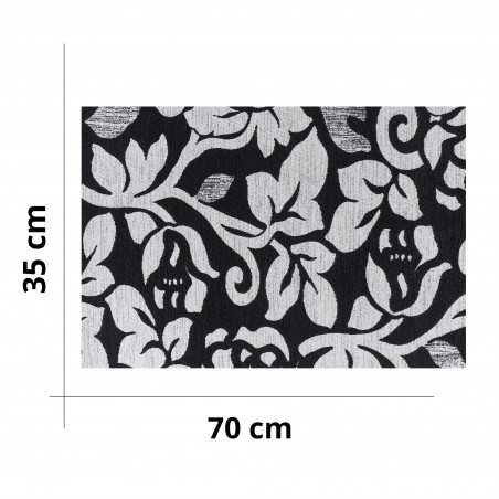 Black and white floral...