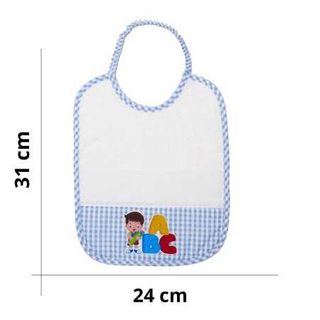 Bavoir de crèche à broder...