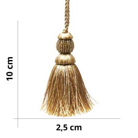 Elegant tassel with woven...
