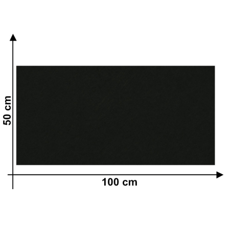 Feltro 3mm Nero U