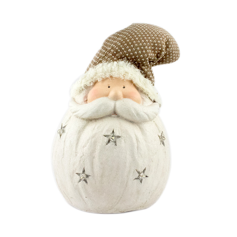 Babbo Natale Luminoso ceramica h60 cm