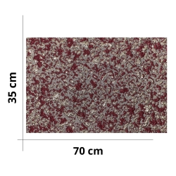 Ruby Damask Fabric Panel –...