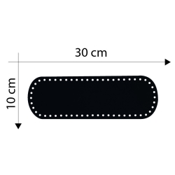 Fondo Borsa Nero 30x10 cm