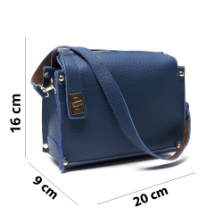 Pochette in vera pelle con...
