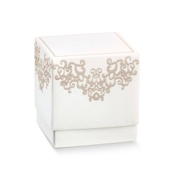 Scatolina Media Fleur Bianco