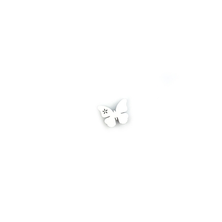 Papillon en bois blanc pour...
