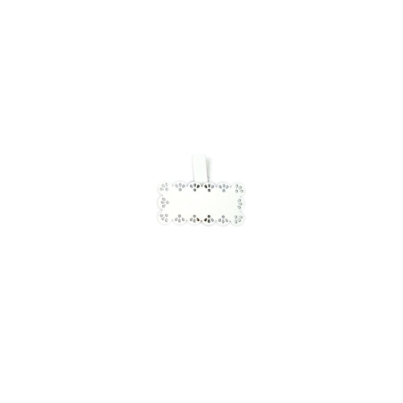 White plate with clip for...