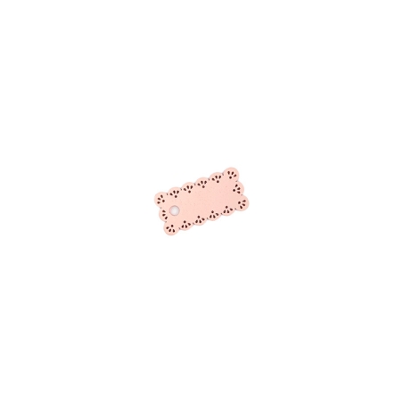 Assiette en bois rose avec...