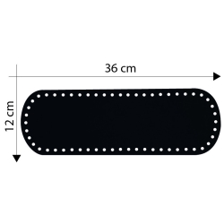 Fondo Borsa 36x12 cm Nero