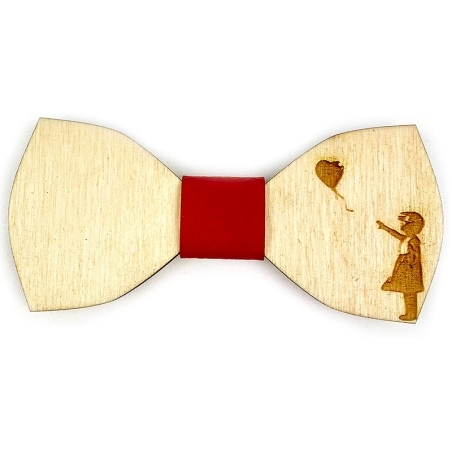 Noeud papillon en bois et...