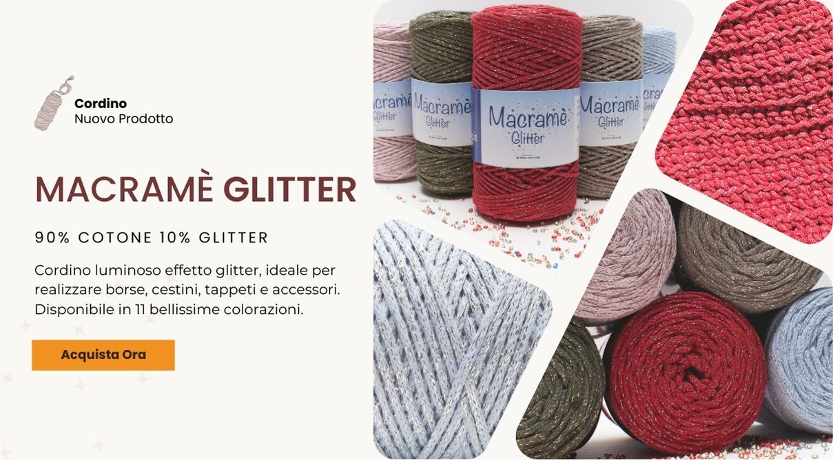 Novita Macrame Glitter