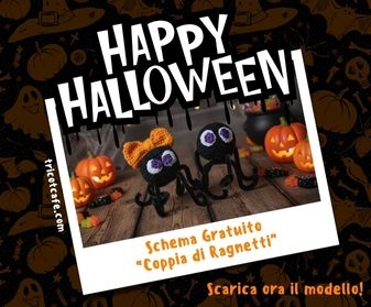 Schema Gratuito Coppia di Ragni Amigurumi – Modello Facile all’Uncinetto